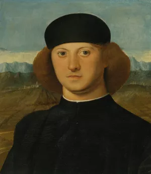 Portrait Of A Young Man, thought To Be alvise De Franceschi by Marco Basaiti Oil Painting