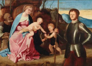 The Holy Family with the Infant Saint John the Baptist and Saint George by Marco Basaiti Oil Painting