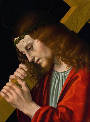 Christ Carrying the Cross by Marco D' Oggiono Oil Painting