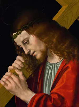 Christ Carrying the Cross by Marco D' Oggiono Oil Painting