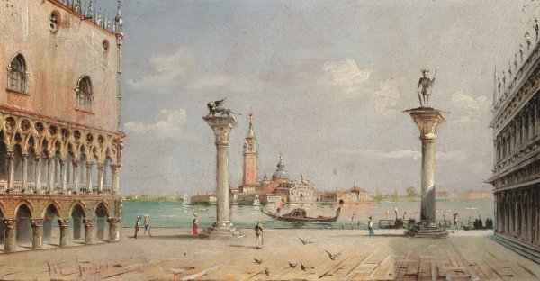 Main Product Photo of Venezia, Piazzetta San Marco e Isola San Giorgio Painting by Marco Grubas