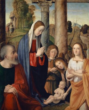 The Nativity of Christ by Marco Palmezzano Oil Painting