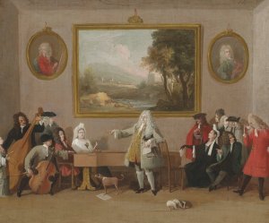 An Opera Rehearsal by Marco Ricci Oil Painting
