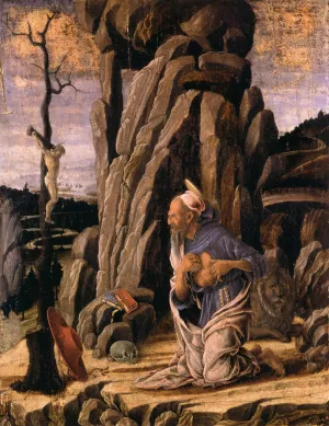 The Penitent St Jerome by Marco Zoppo Oil Painting