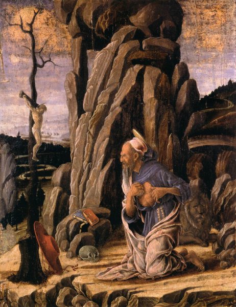Main Product Photo of The Penitent St Jerome Painting by Marco Zoppo
