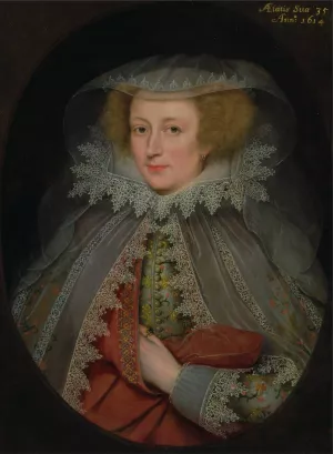 Catherine Killigrew, Lady Jermyn by Marcus Gheeraerts The Younger Oil Painting