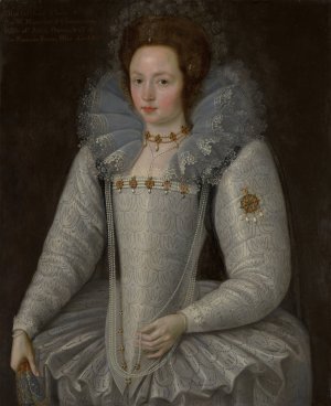 Ellen Maurice by Marcus Gheeraerts The Younger Oil Painting