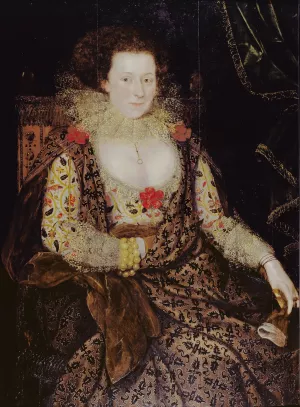 Portrait of a Lady by Marcus Gheeraerts The Younger Oil Painting