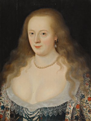 Portrait of Frances, Countess of Hertford, Later Countess of Richmond by Marcus Gheeraerts The Younger Oil Painting