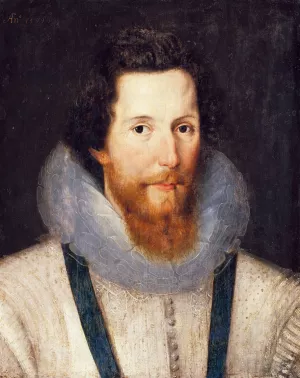 Portrait of Robert Devereux,Second Earl of Essex by Marcus Gheeraerts The Younger Oil Painting