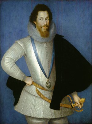 Robert Devereux, 2nd Earl of Essex by Marcus Gheeraerts The Younger Oil Painting