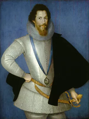 Robert Devereux, 2nd Earl of Essex by Marcus Gheeraerts The Younger Oil Painting