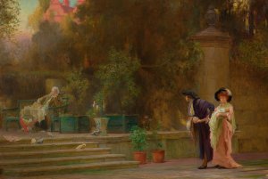 Married For Love by Marcus Stone Oil Painting