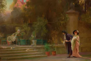 Married For Love by Marcus Stone Oil Painting