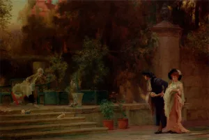 Married For Love by Marcus Stone - Oil Painting Reproduction