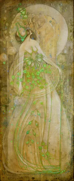 Junirosen by Margaret Macdonald-Mackintosh Oil Painting