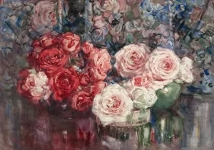 Roses by Margaret Stoddart Oil Painting