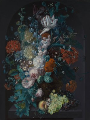 A Vase of Flowers by Margareta Haverman Oil Painting