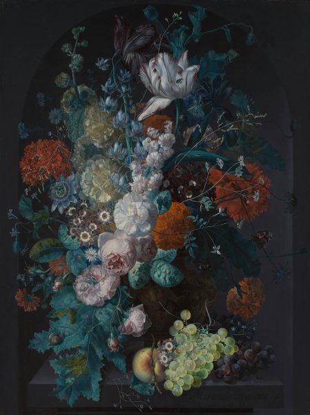 A Vase of Flowers  by Margareta Haverman - Hand-Painted Oil Painting Reproduction