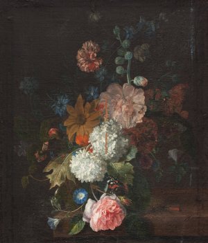 Flowers by Margareta Haverman Oil Painting