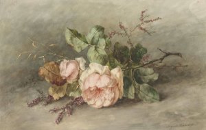 Rozen by Margaretha Roosenboom Oil Painting
