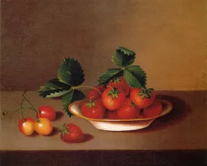 Strawberries and Cherries by Margaretta Angelica Peale - Oil Painting Reproduction