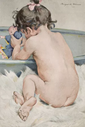 La Poupee by Marguerite Delorme Oil Painting