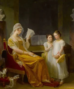 La correspondance familiale by Marguerite Gerard Oil Painting