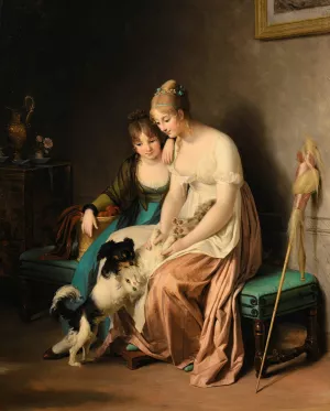 La toilette de minette by Marguerite Gerard Oil Painting