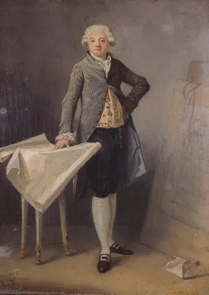 Portrait de l'architecte Claude-Nicolas Ledoux by Marguerite Gerard Oil Painting