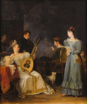 The Studio of The Artist by Marguerite Gerard Oil Painting