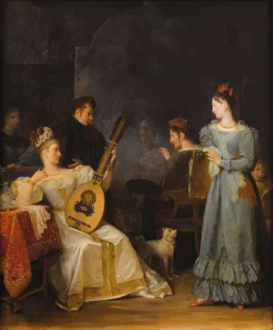 The Studio of The Artist by Marguerite Gerard Oil Painting
