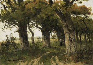 Avenue of Oaks in Late Summer by Maria Bilders-Van Bosse Oil Painting