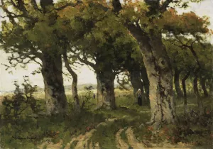 Avenue of Oaks in Late Summer by Maria Bilders-Van Bosse Oil Painting