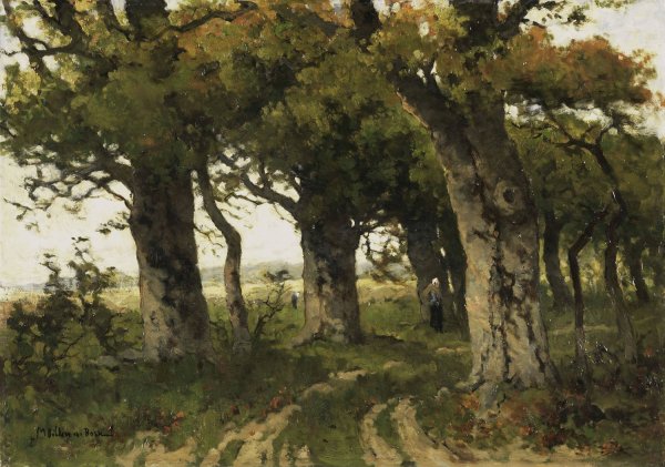Main Product Photo of Avenue of Oaks in Late Summer  Painting by Maria Bilders-Van Bosse