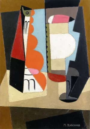 Cubist Still Life Oil painting by Maria Blanchard