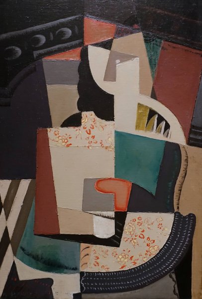 Femme Assise  by Maria Blanchard - Hand-Painted Oil Painting Reproduction