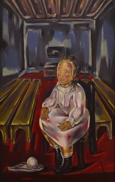 Fillette assise  by Maria Blanchard - Hand-Painted Oil Painting Reproduction