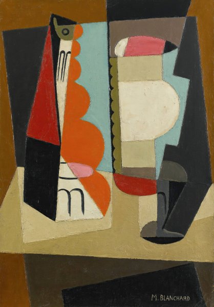 Nature Morte Cubiste  by Maria Blanchard - Hand-Painted Oil Painting Reproduction