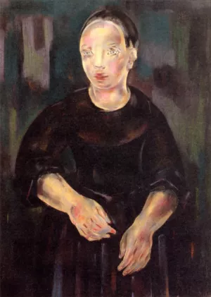 Portrait of a Woman by Maria Blanchard Oil Painting