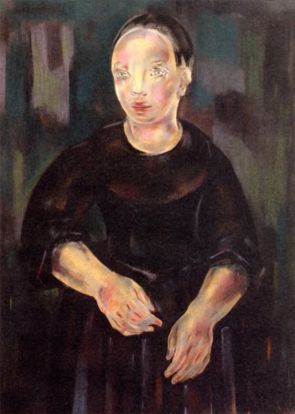 Portrait of a Woman by Maria Blanchard - Hand-Painted Oil Painting Reproduction