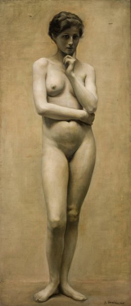 Female Nude by Maria Chmielowska Oil Painting