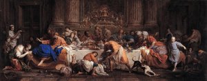 Dinner at the House of the Pharisee by Maria Felice Tibaldi Oil Painting