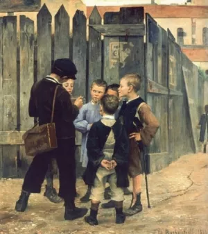The Meeting by Maria Bashkirtseff - Oil Painting Reproduction