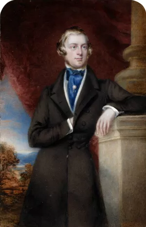 Frederick Acclom Milbank, 1st Baronet by Maria Mosely Oil Painting