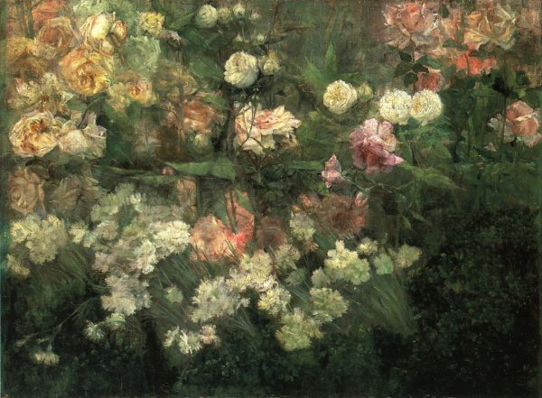 Garden in May by Maria Oakey Dewing - Hand-Painted Oil Painting Reproduction