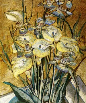 Irises and Calla Lilies by Maria Oakey Dewing - Oil Painting Reproduction