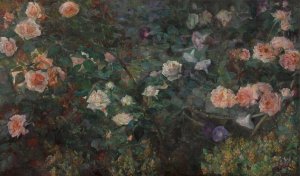Rose Garden by Maria Oakey Dewing Oil Painting