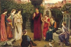 Dante by Maria Spartali Stillman - Oil Painting Reproduction