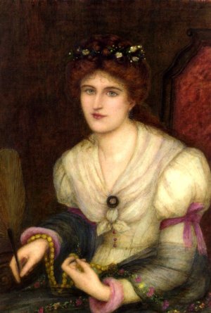 Self Portrait by Maria Spartali Stillman Oil Painting